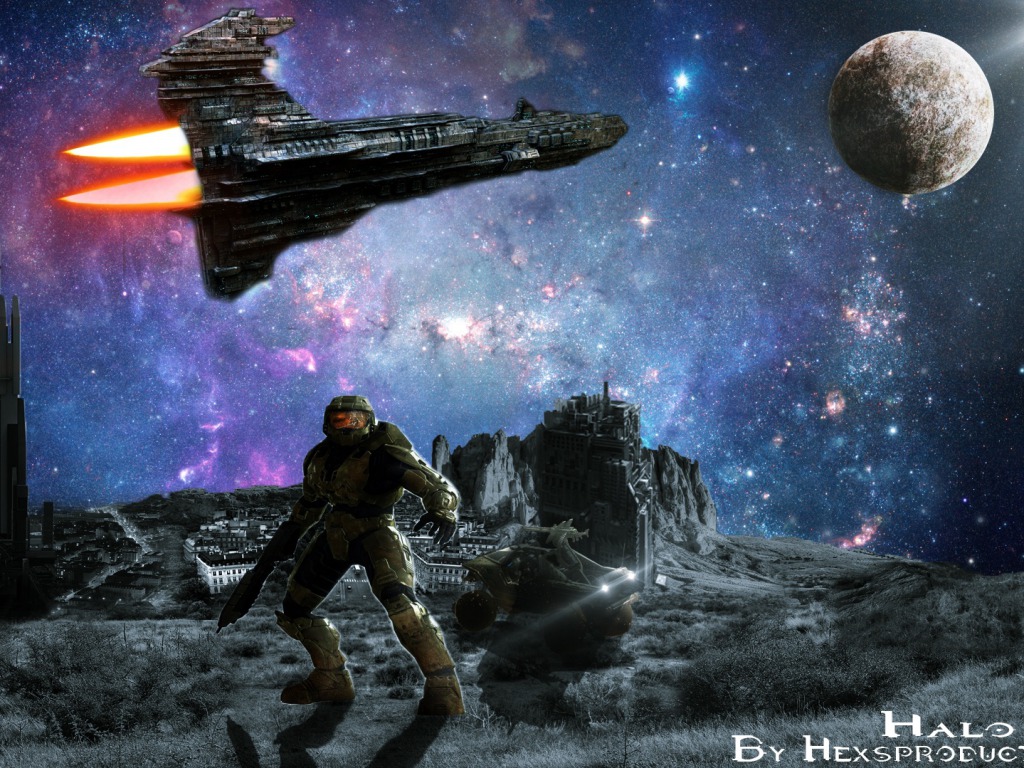 halo wallpaper,action adventure game,pc game,astronomical object,strategy video game,universe