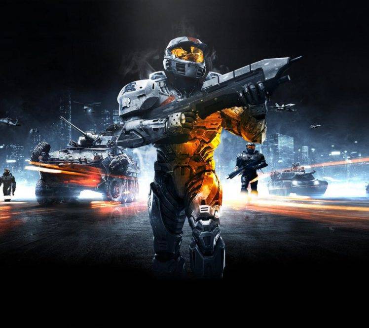 halo wallpaper,action adventure game,pc game,mecha,robot,movie