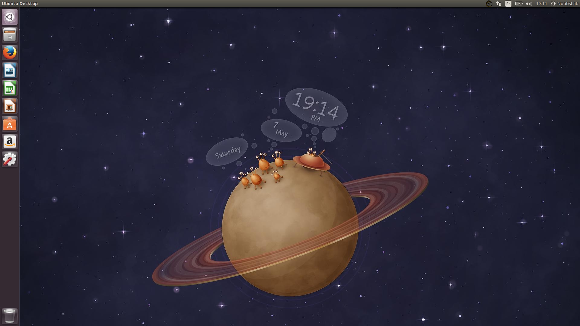 ubuntu wallpaper,planet,space,astronomical object,outer space,illustration