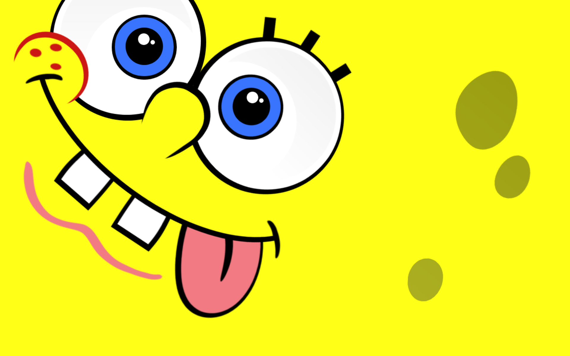 fond d'écran spongebob,jaune,dessin animé,émoticône,sourire,smiley