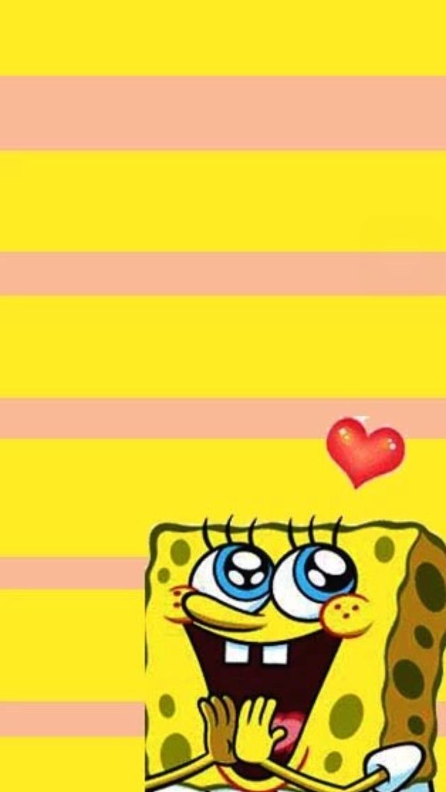 fond d'écran spongebob,jaune,dessin animé,texte,orange,police de caractère