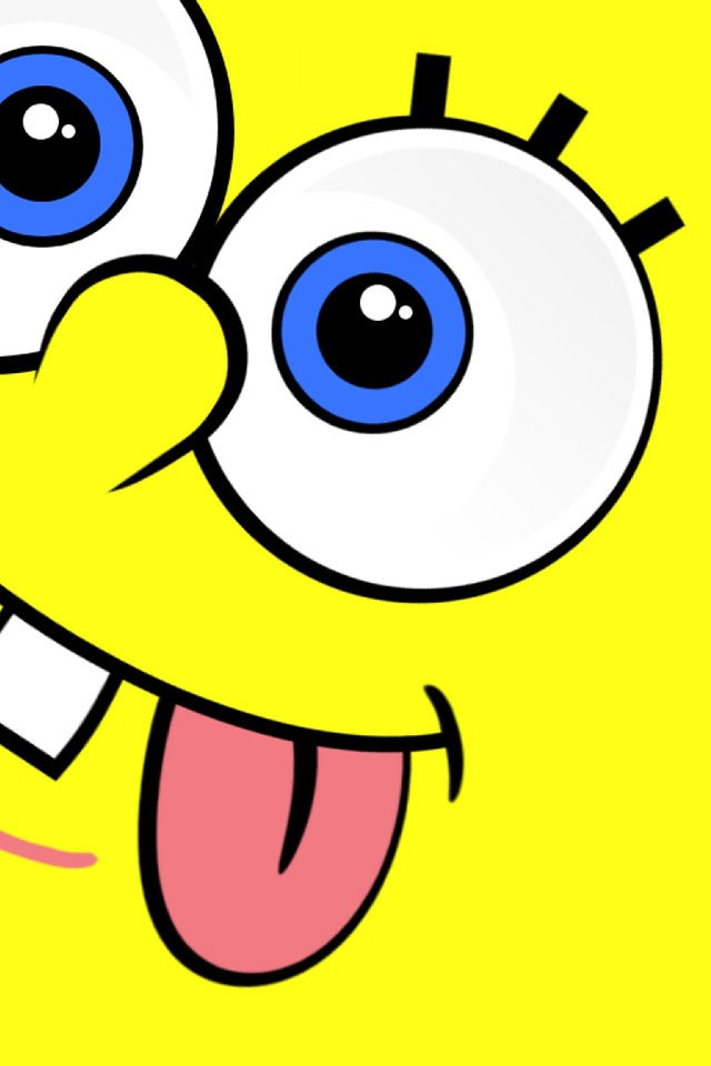 fond d'écran spongebob,jaune,émoticône,sourire,dessin animé,smiley
