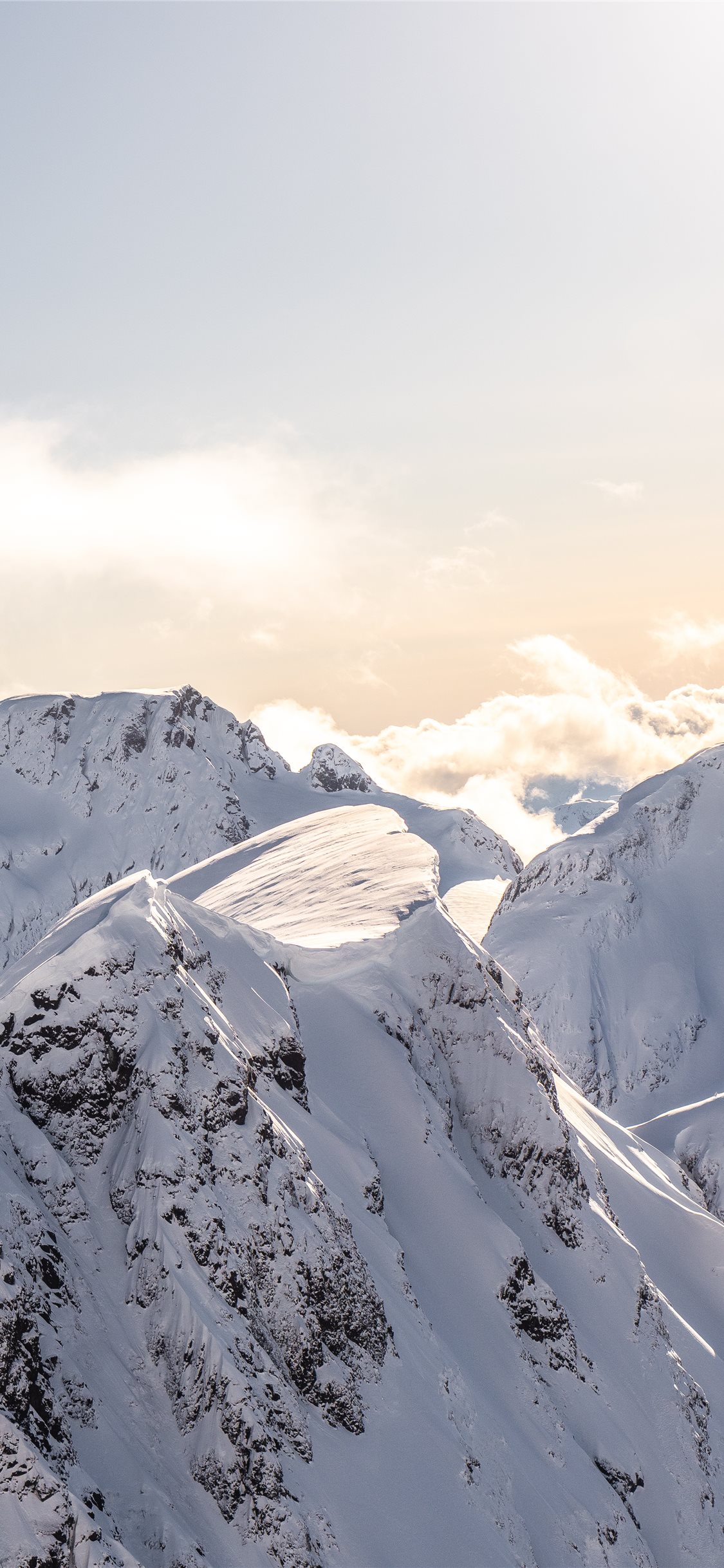 fond d'écran de neige,montagne,chaîne de montagnes,ciel,crête,glacier