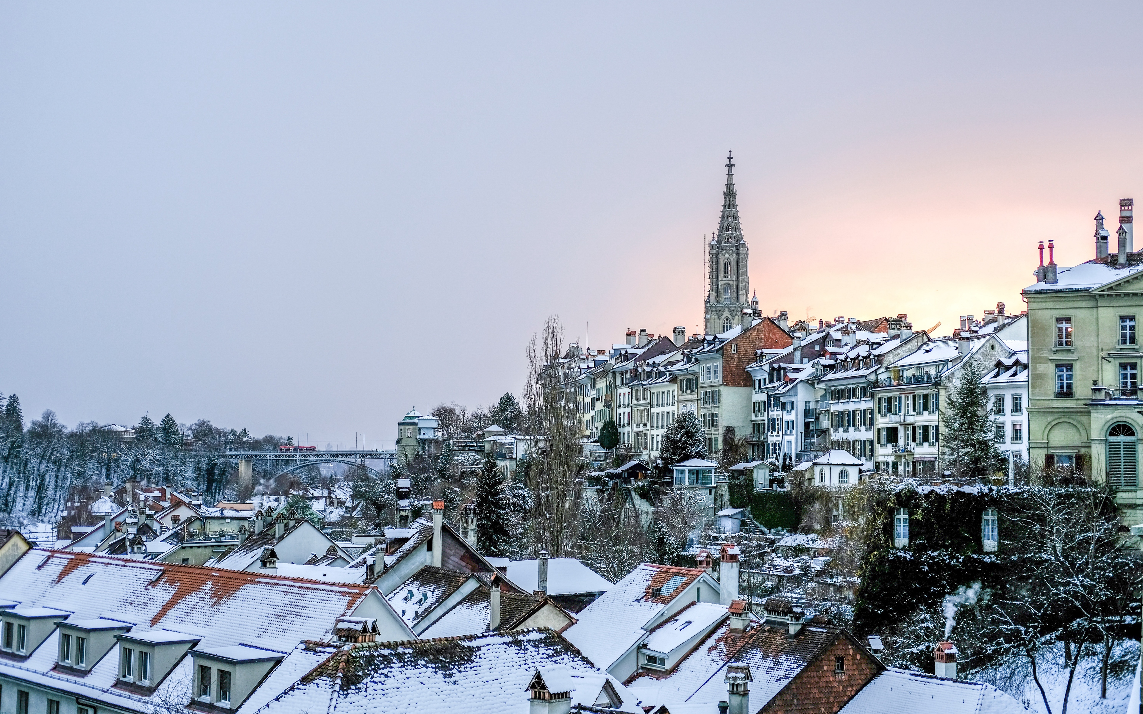 schneetapete,schnee,stadtgebiet,winter,dach,stadt