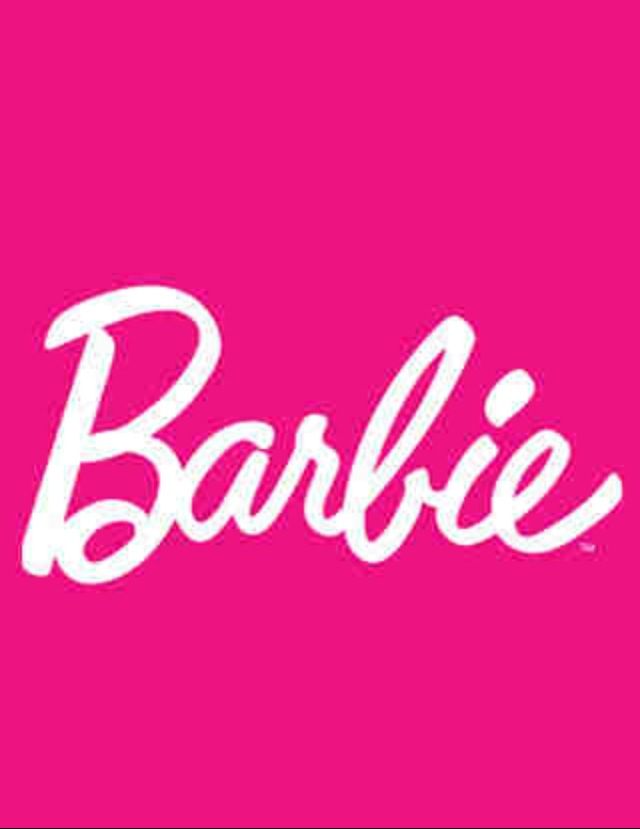 barbie wallpaper,text,rosa,schriftart,grafik,grafikdesign