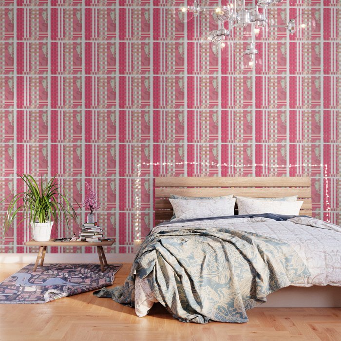 barbie wallpaper,pink,bedroom,room,wall,furniture