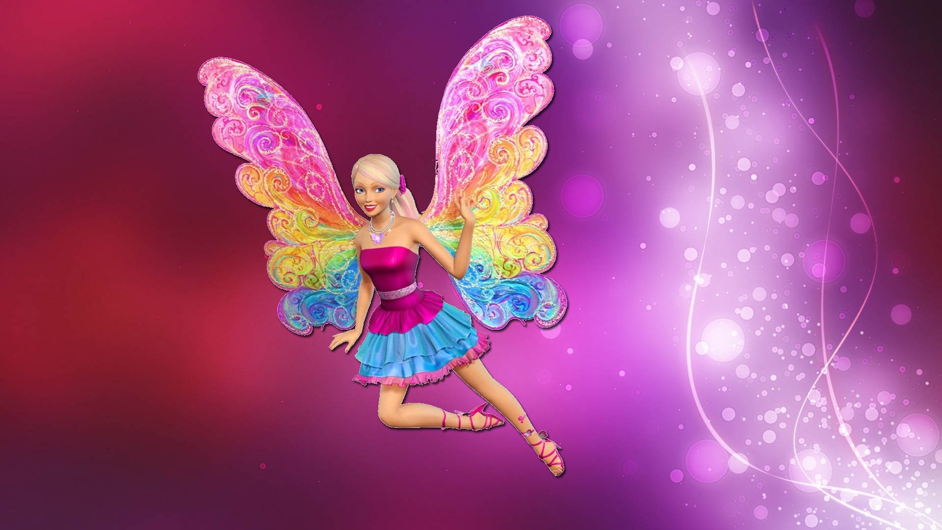 barbie wallpaper,fictional character,pink,doll,mythical creature,angel