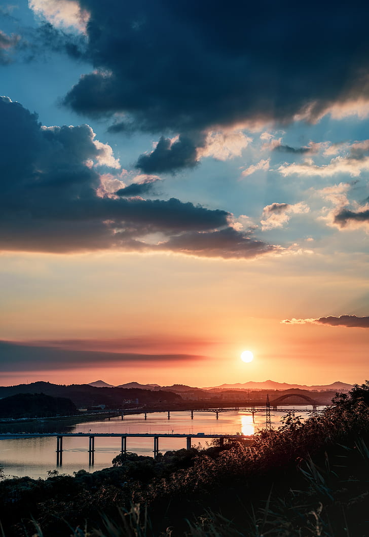 sunset wallpaper,sky,horizon,cloud,sunset,nature