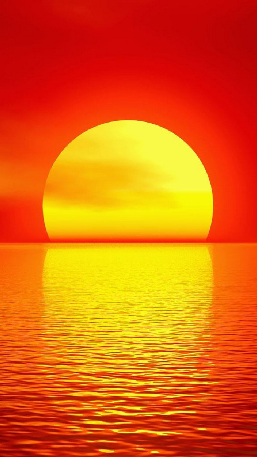 sunset wallpaper,horizon,sky,orange,yellow,sunrise