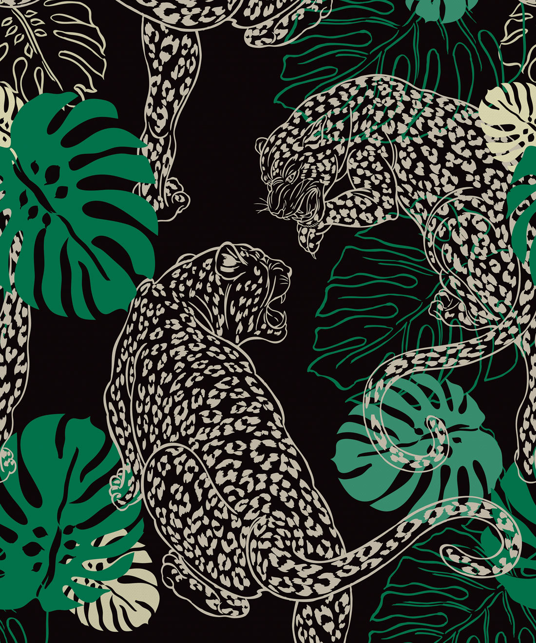 art wallpaper,green,pattern,illustration,organism,leaf