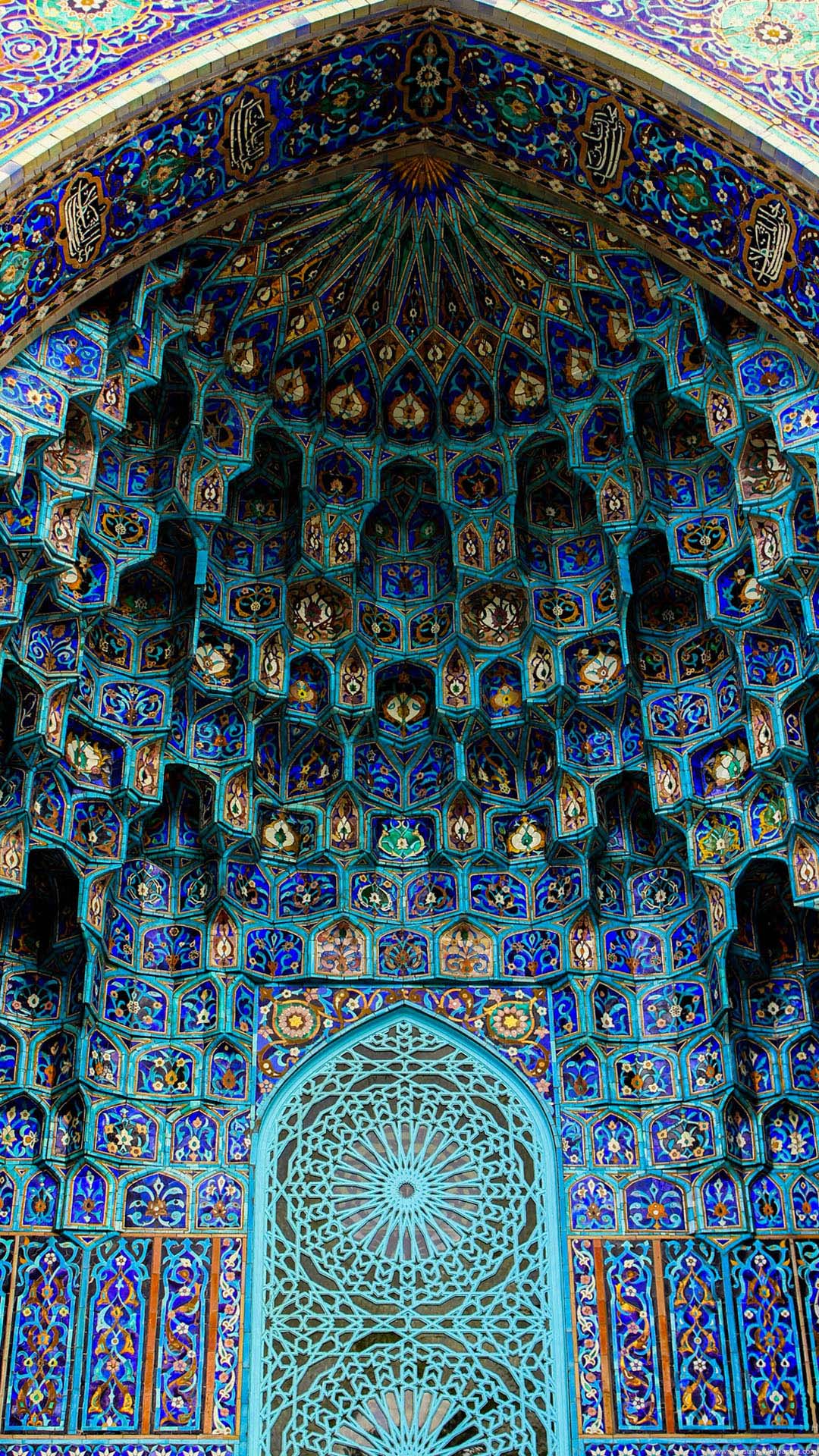carta da parati arte islamica,luoghi santi,blu,cupola,architettura,simmetria