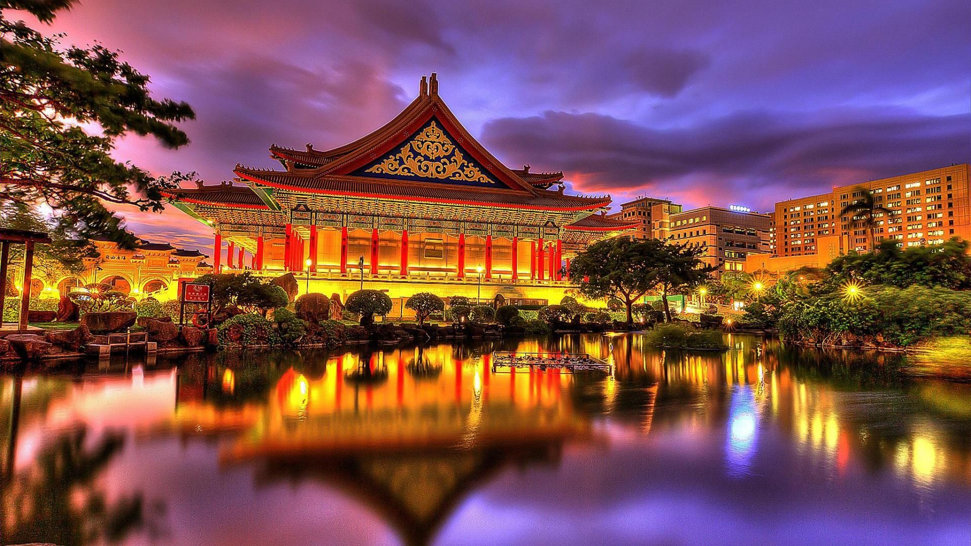 palacio fondos de pantalla hd,cielo,reflexión,naturaleza,arquitectura,arquitectura china