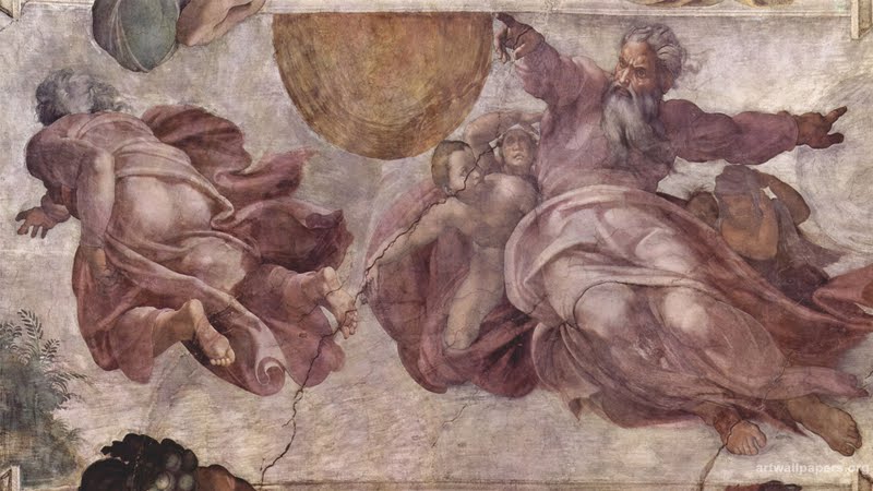 ミケランジェロの壁紙,アート,ペインティング,壁画,視覚芸術,神話