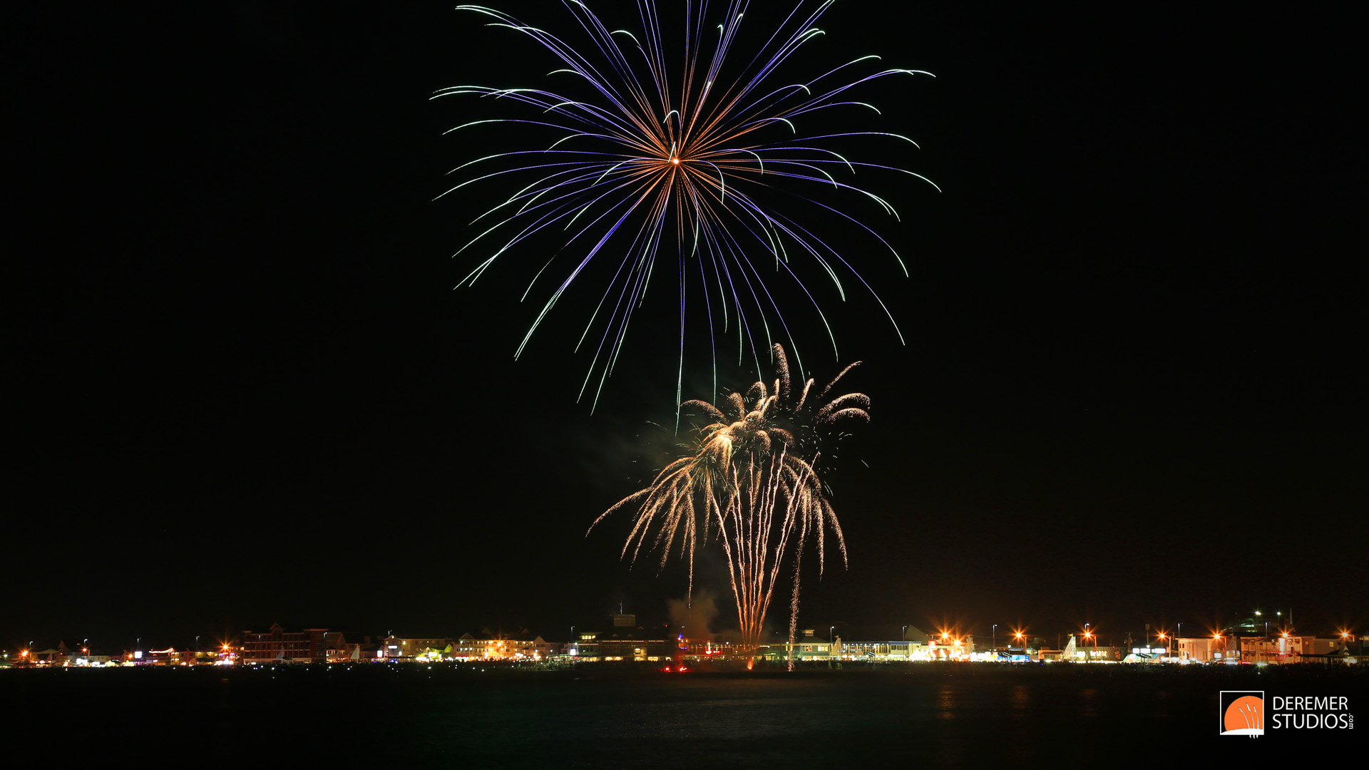 papier peint hamptons,feux d'artifice,nuit,la nature,ciel,le jour de l'an