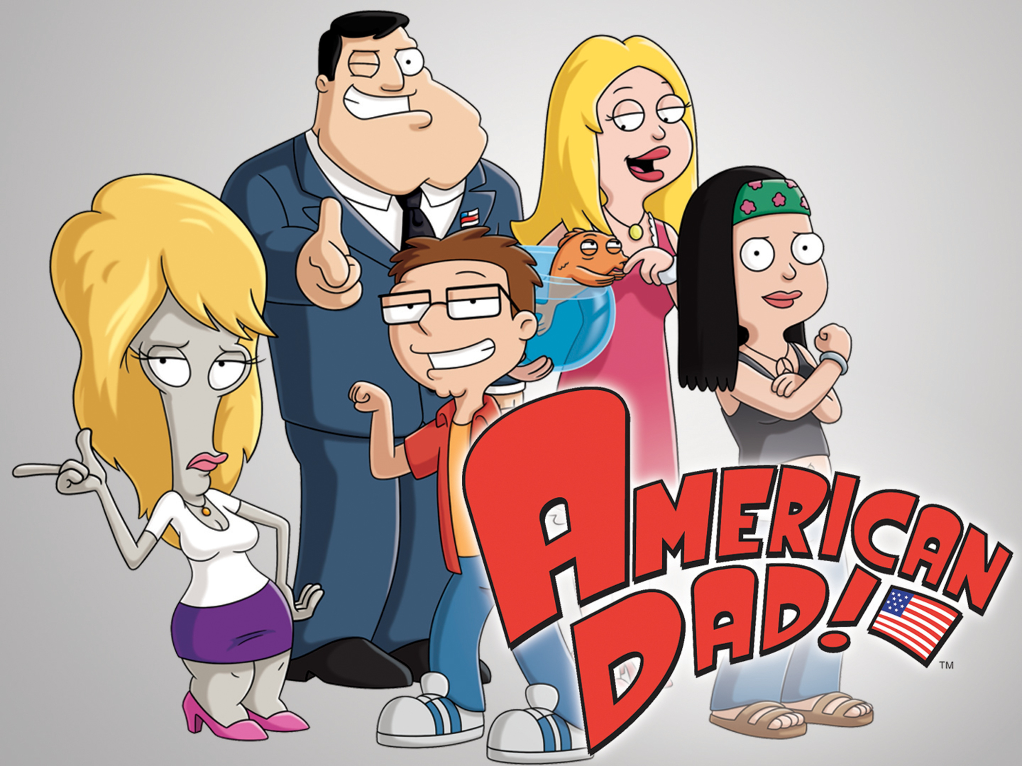 american dad wallpaper,cartoon,animated cartoon,people,social group,illustration