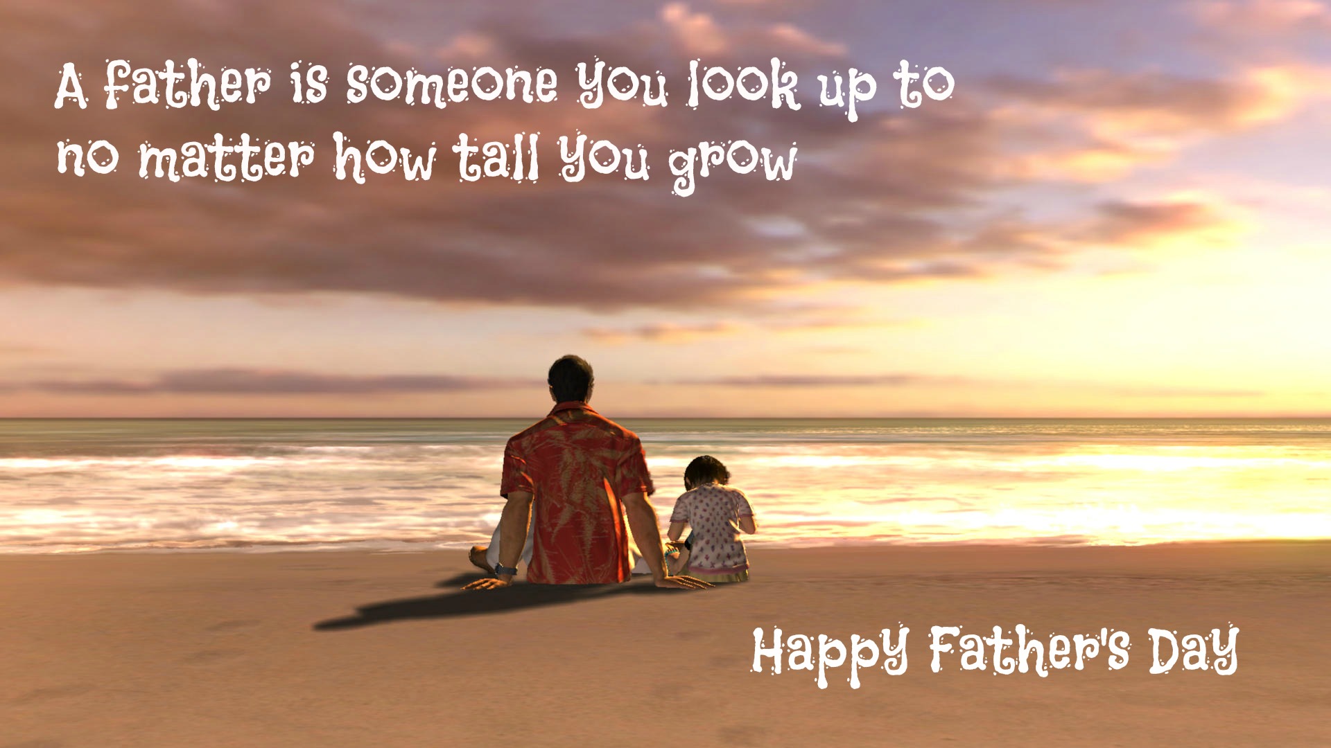 father and son wallpaper,text,morning,friendship,adaptation,sky