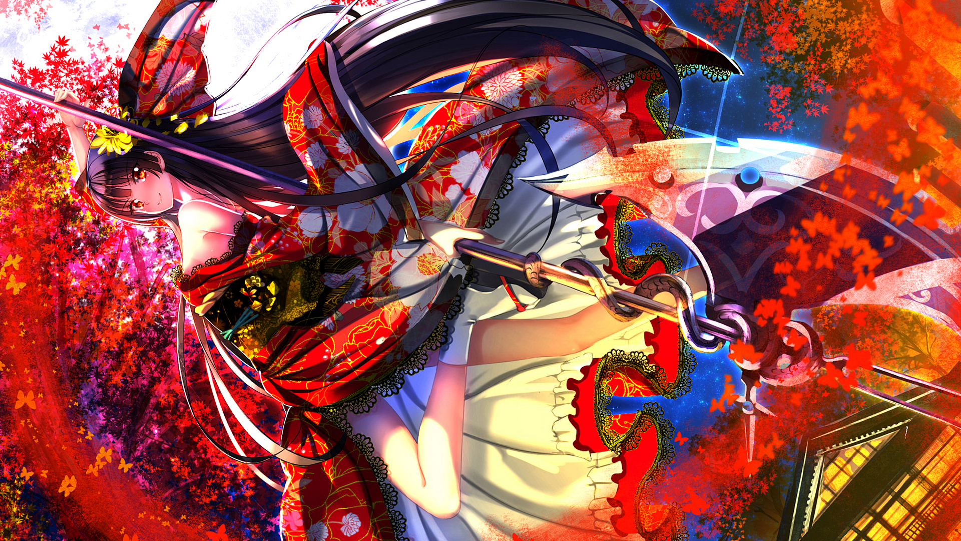 gate anime wallpaper,graphic design,cg artwork,illustration,art,graphics