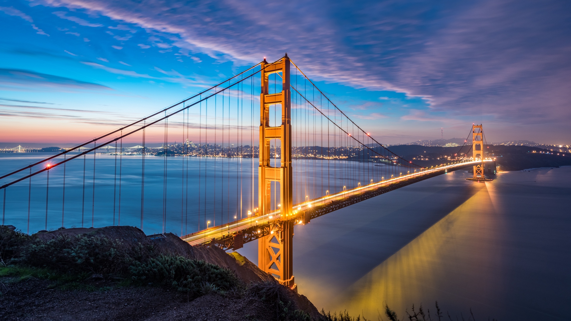 golden gate bridge wallpaper hd,ponte,cielo,ponte strallato,ponte sospeso,acqua