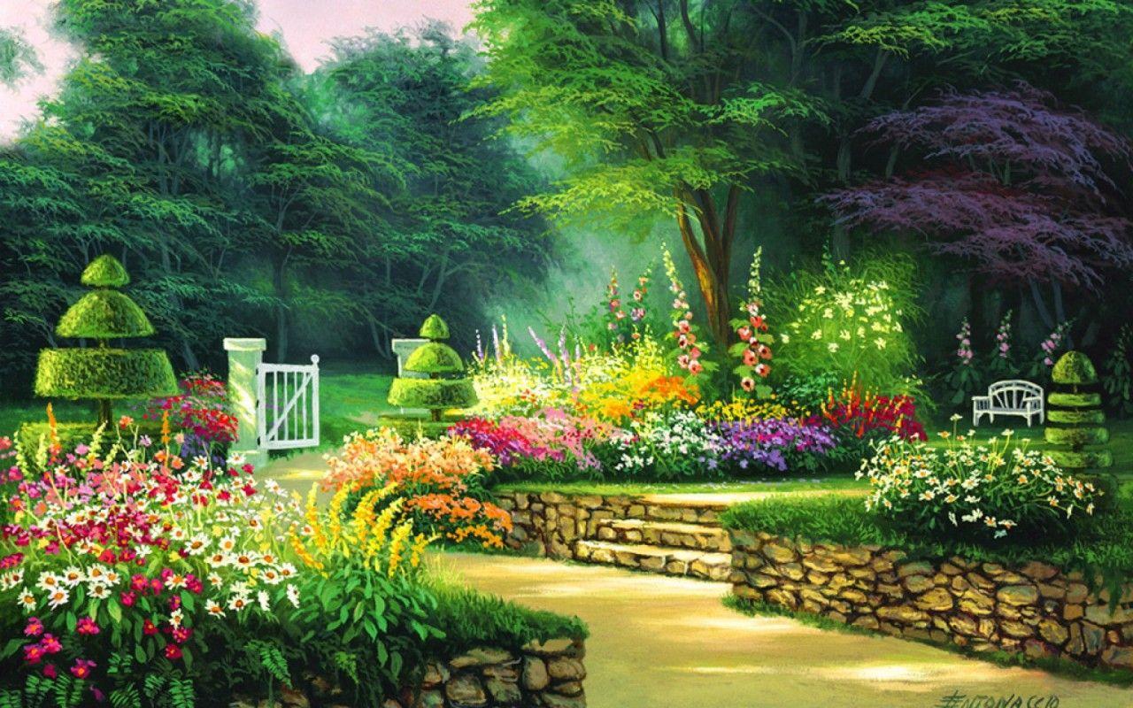 garden wallpaper download,natural landscape,nature,garden,botanical garden,vegetation