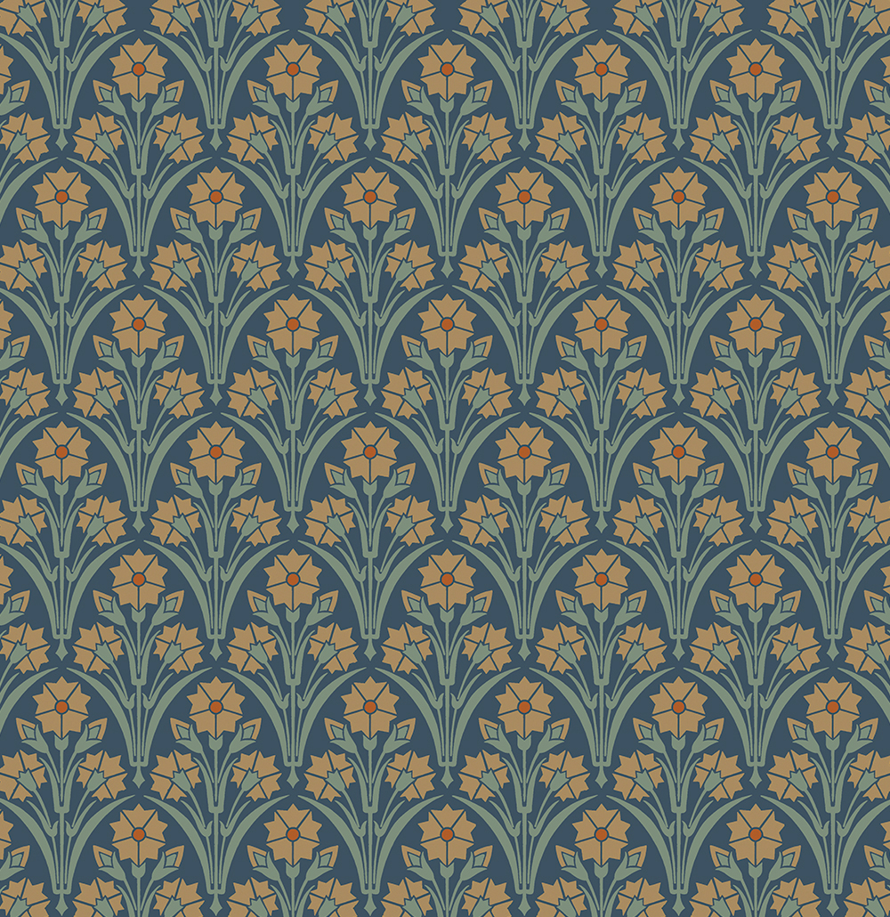 ビクトリア朝様式の壁紙,パターン,褐色,対称,オレンジ,設計