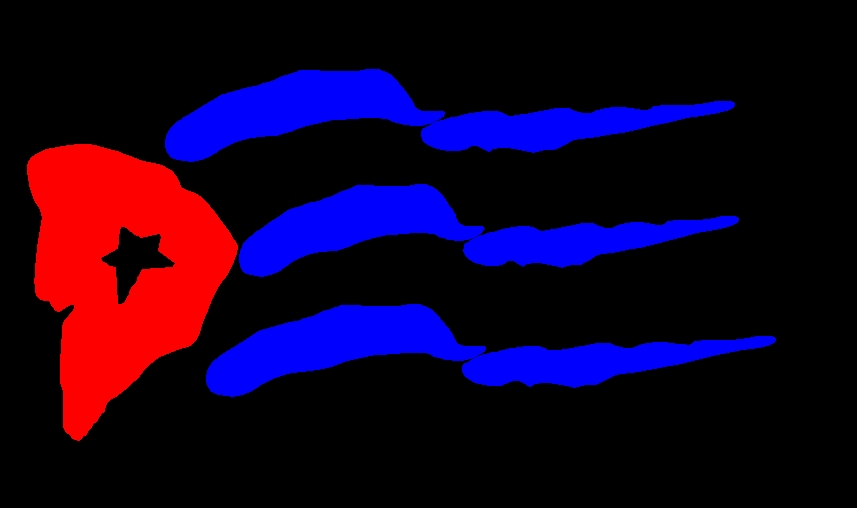 papier peint drapeau cubain,rouge,bleu électrique,carmin