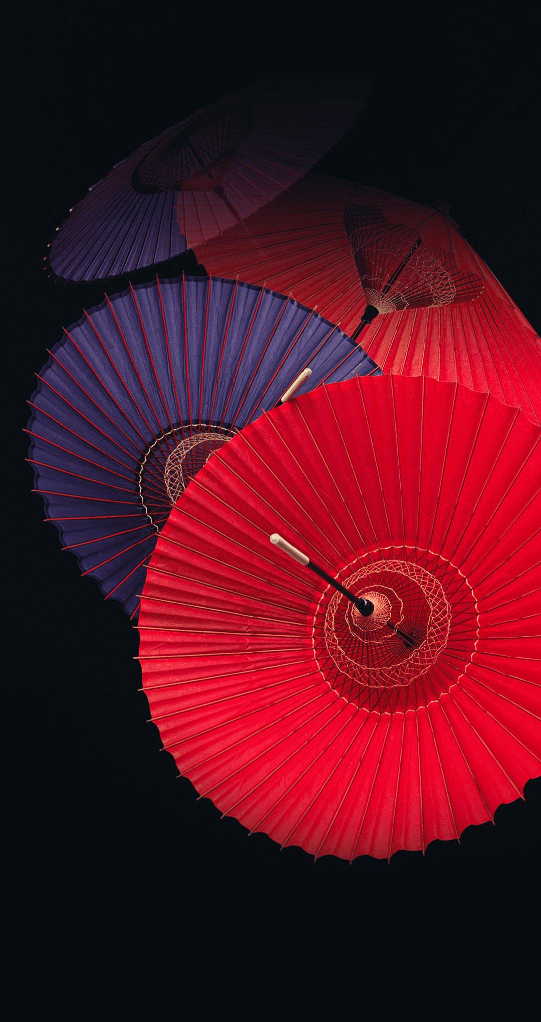 carta da parati nitida,rosso,ombrello,spirale,cerchio