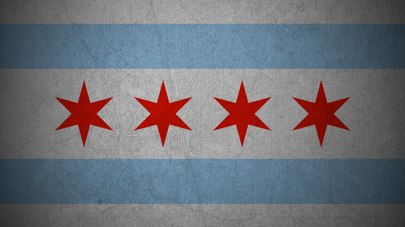 시카고 플래그 벽지,깃발,빨간,무늬,하늘,디자인