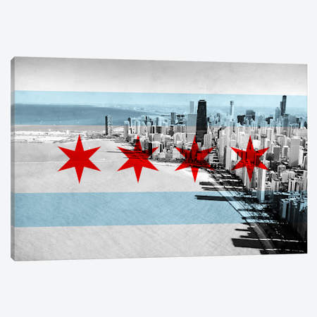 Chicago Skyline Flag- WallpaperUse