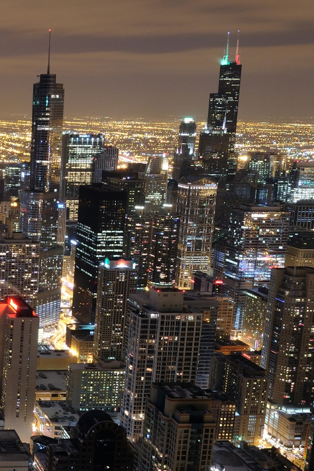 fond d'écran iphone chicago,ville,paysage urbain,zone métropolitaine,zone urbaine,horizon