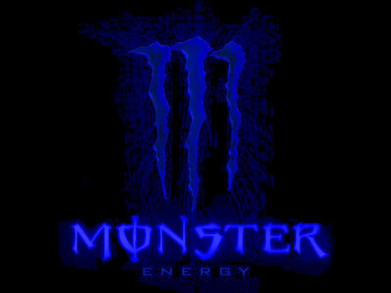 fond d'écran de boisson énergétique monstre,bleu,bleu électrique,noir,texte,police de caractère