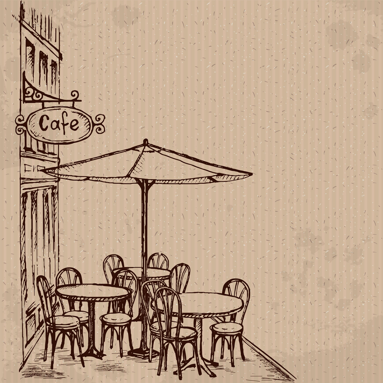 cafe wallpaper designs,furniture,table,drawing,sketch,room