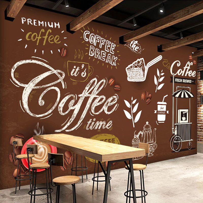 conceptions de papier peint de café,tableau noir,mur,design d'intérieur,chambre,table