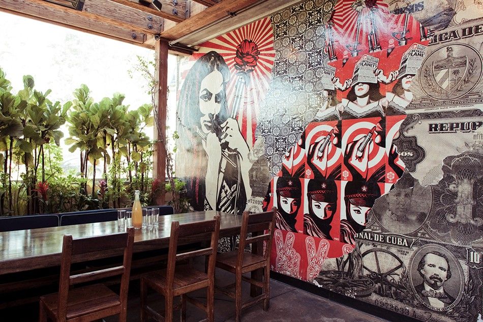 cafe wallpaper designs,room,wall,interior design,mural,tree