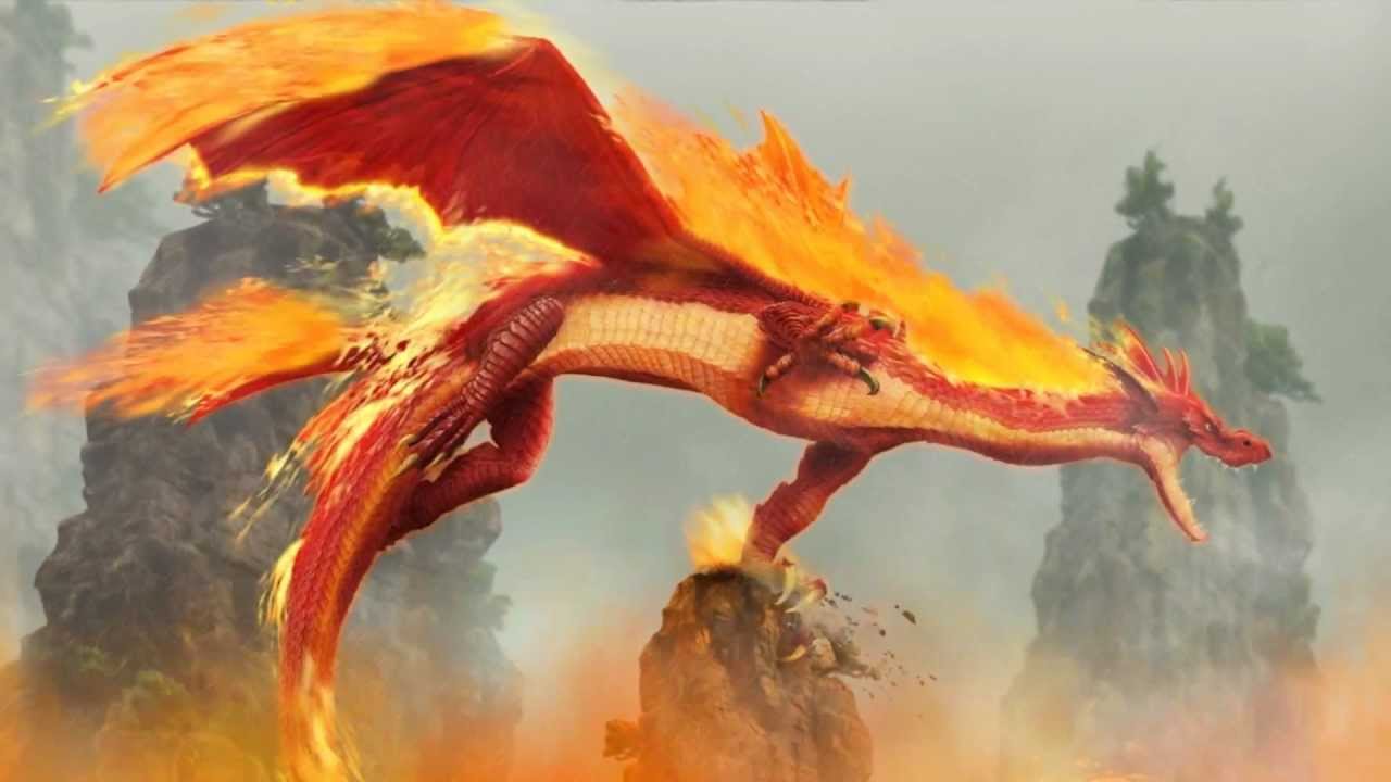 fire dragon wallpaper,dragon,geological phenomenon,cg artwork,fictional character,mythical creature
