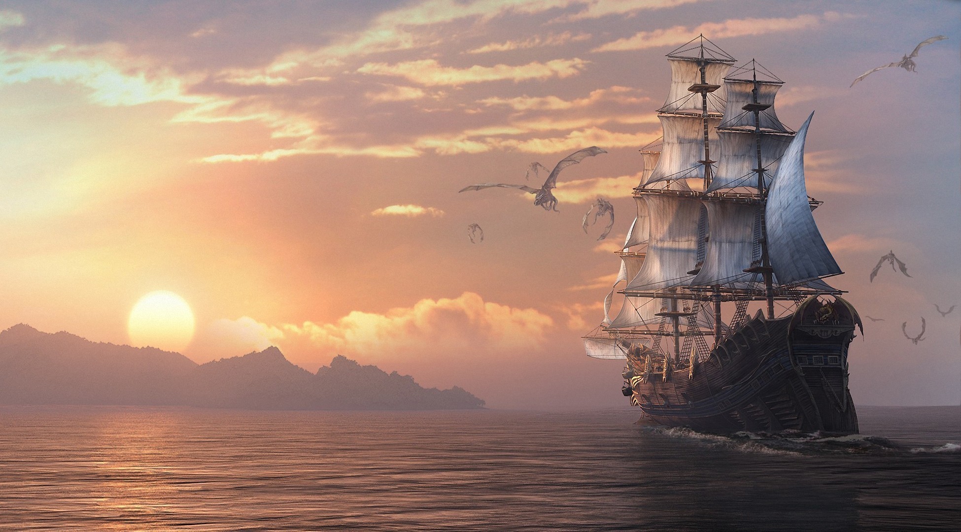 eternity wallpaper,sailing ship,tall ship,first rate,vehicle,east indiaman