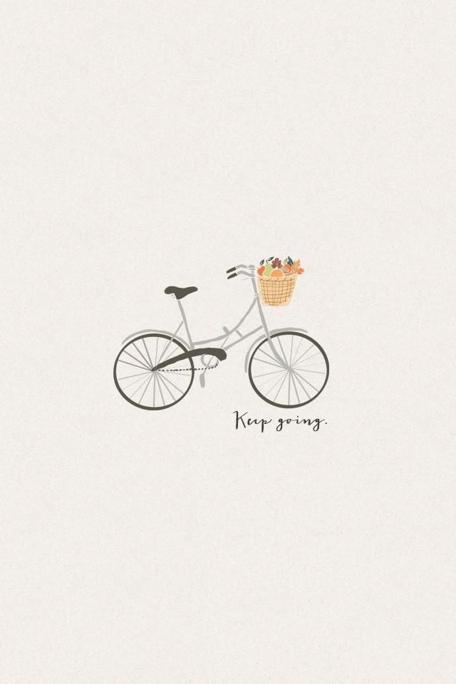 keep going wallpaper,bicycle,bicycle part,vehicle,font,logo