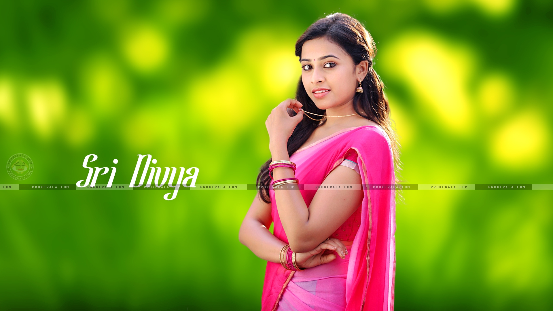sri divya wallpaper download,people in nature,green,pink,beauty,photo shoot
