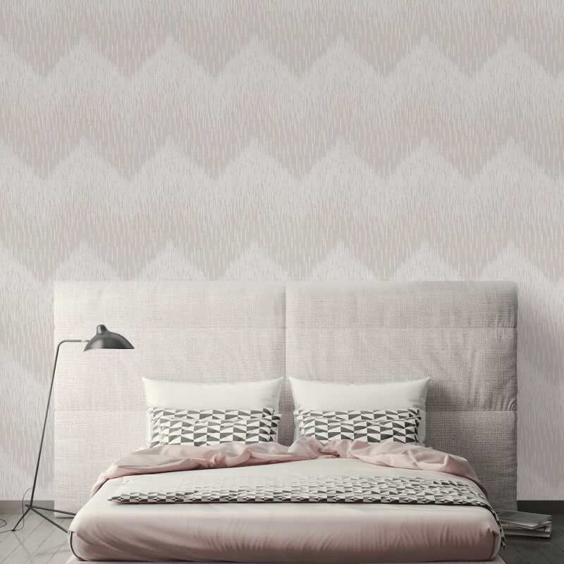 Holden Decor Fragment Chevron Grey Glitter Wallpaper Poster WallpaperUse