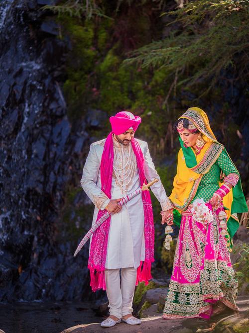 punjabi bridal wallpaper,pink,outerwear,adaptation,magenta,costume