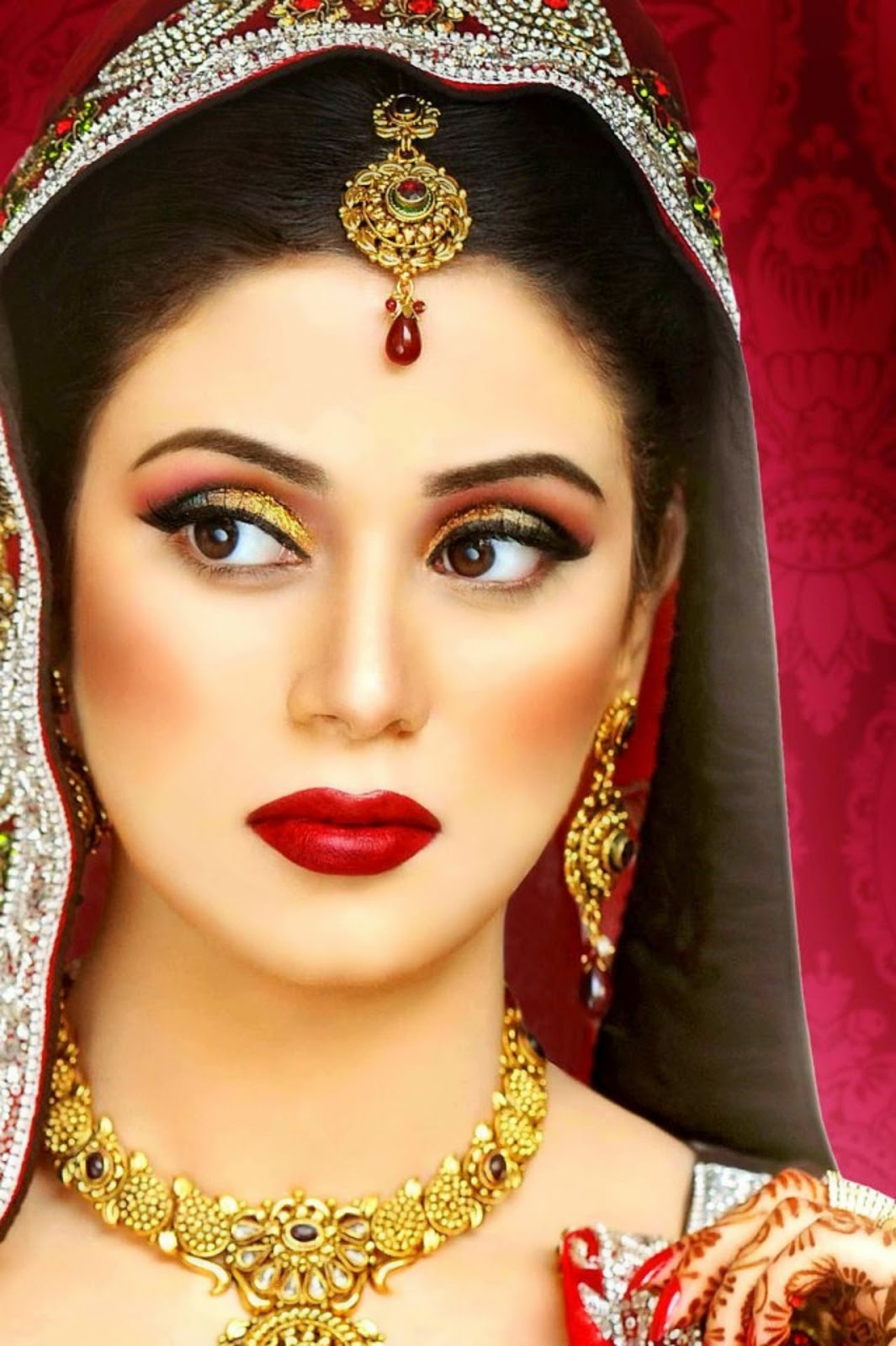 dulhan hd wallpaper,hair,bride,jewellery,headpiece,beauty