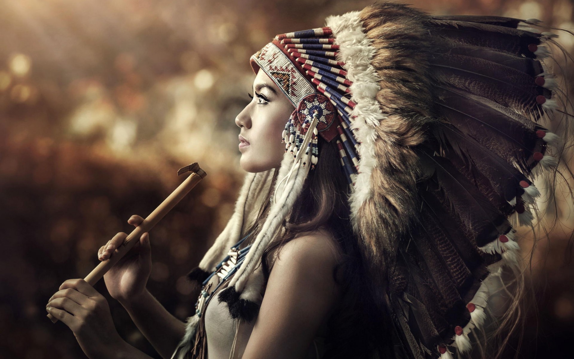 native american hd wallpaper,beauty,hairstyle,photography,headpiece,headgear