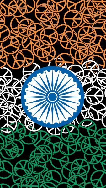 アンドロイドのためのインドの旗のhdの壁紙,パターン,青い,ターコイズ,繊維,設計