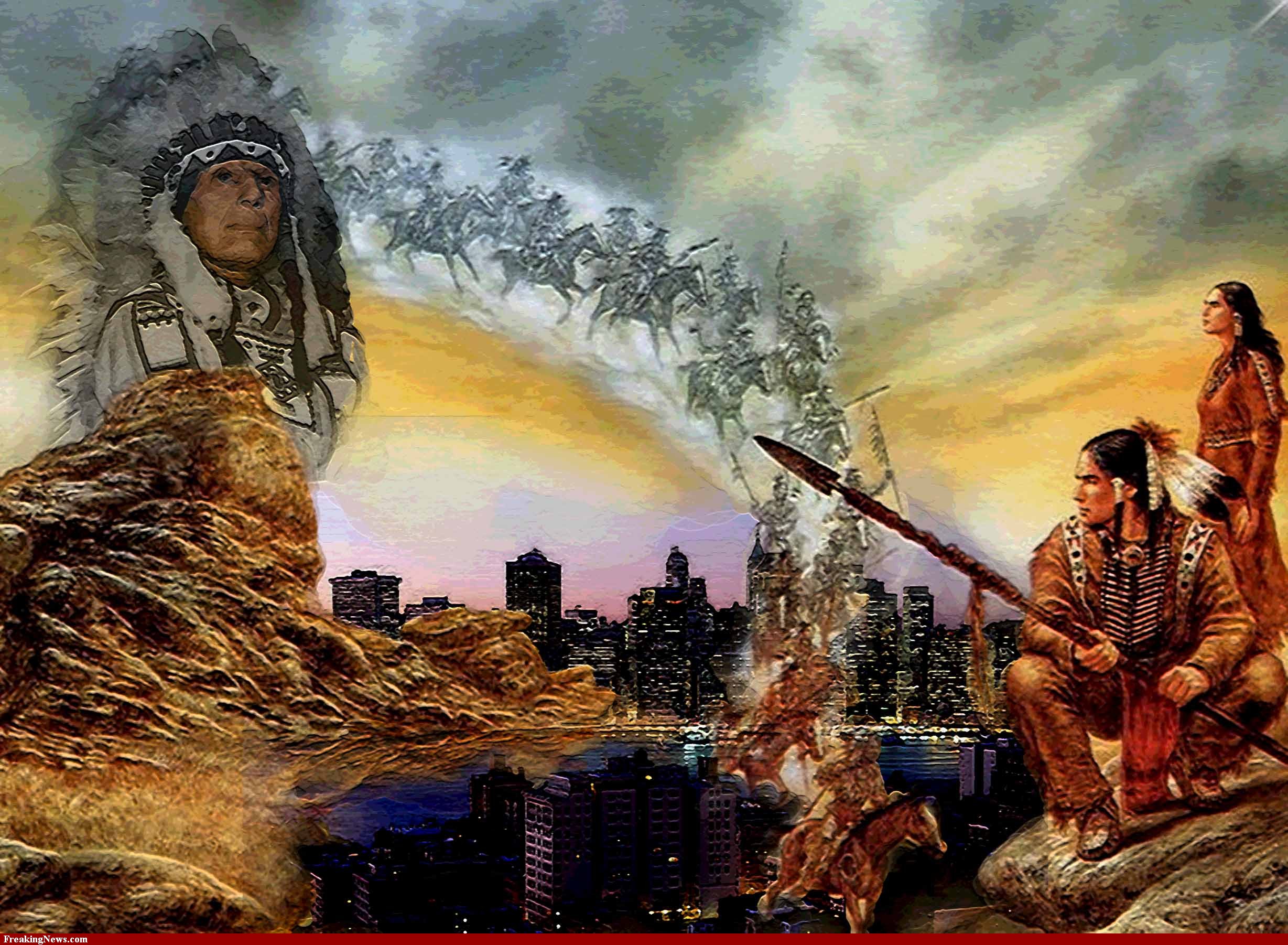 free native american wallpapers,painting,mythology,art,prophet,landscape