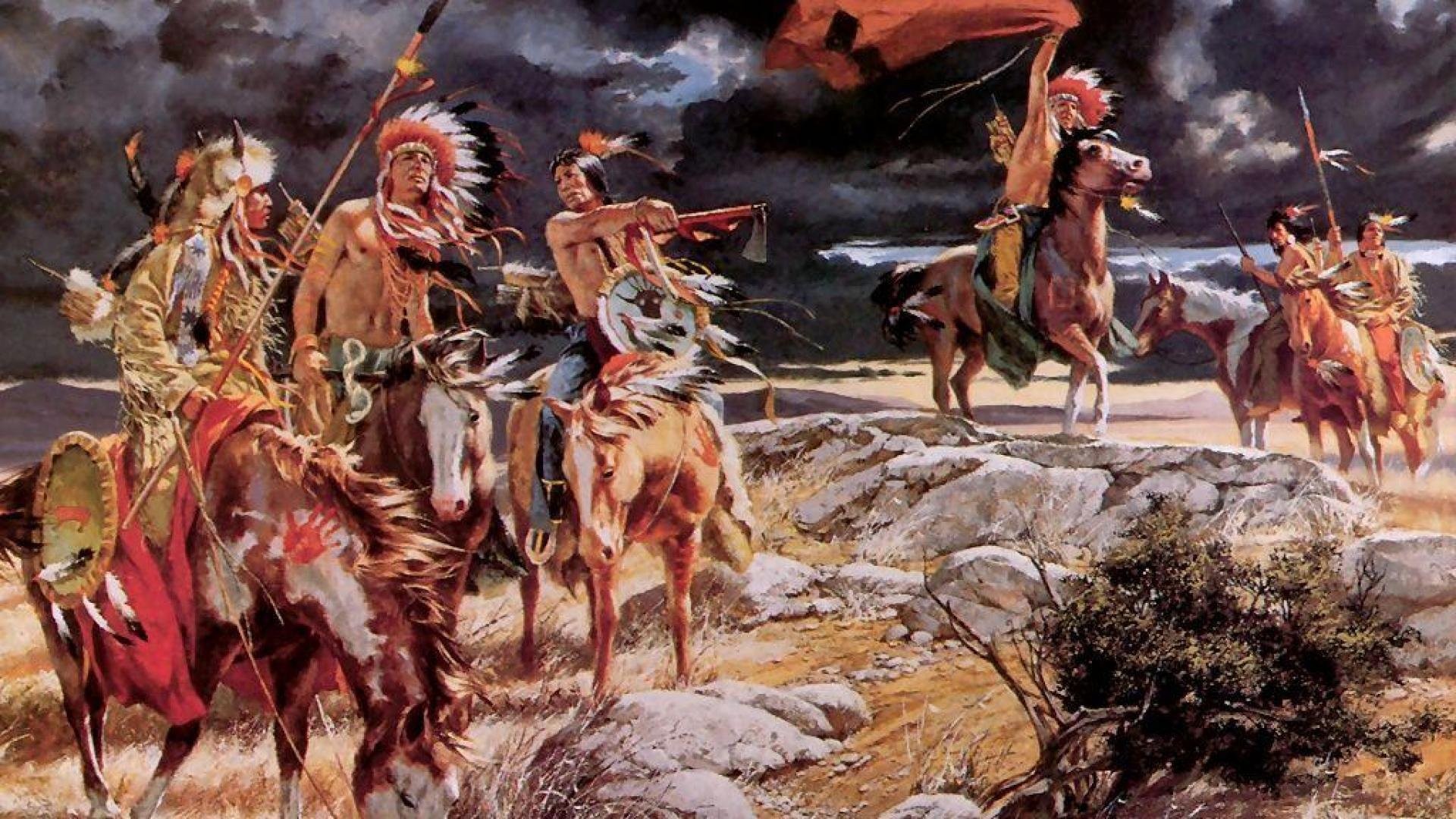 free native american wallpapers,mythology,art,conquistador,middle ages,painting