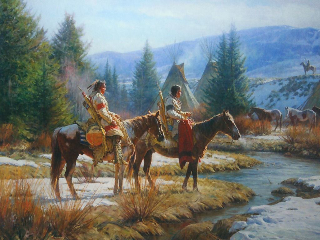 native wallpaper,painting,horse,landscape,trail riding,ranch