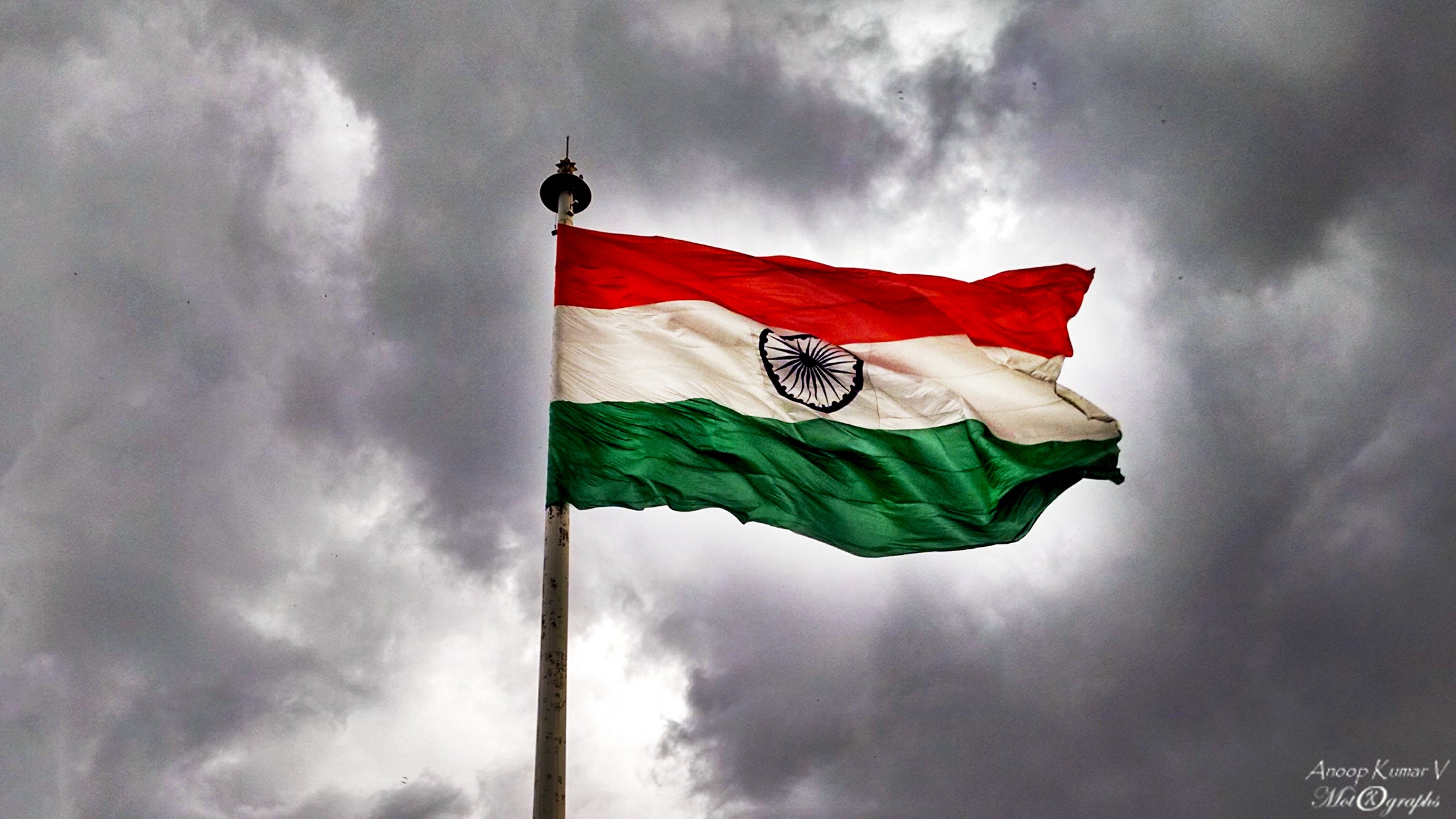 インドのティランガの壁紙,国旗,空,雲,積雲,風