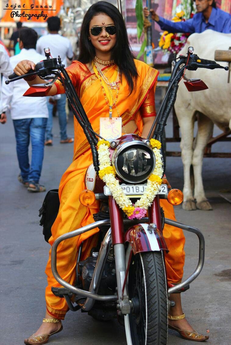 indian ladies wallpaper,vehicle,orange,yellow,street fashion,motorcycle