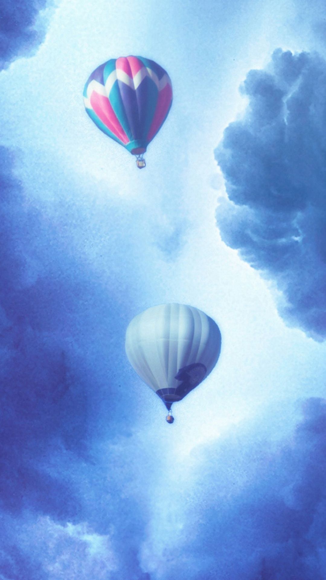 ホットなiphoneの壁紙,熱気球,熱気球,空,自然,雲