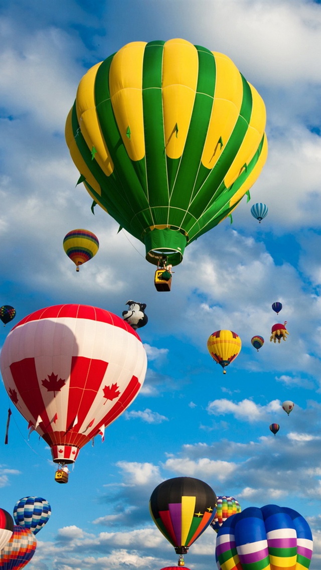 fondo de pantalla iphone caliente,globo aerostático,paseos en globo,naturaleza,globo,cielo