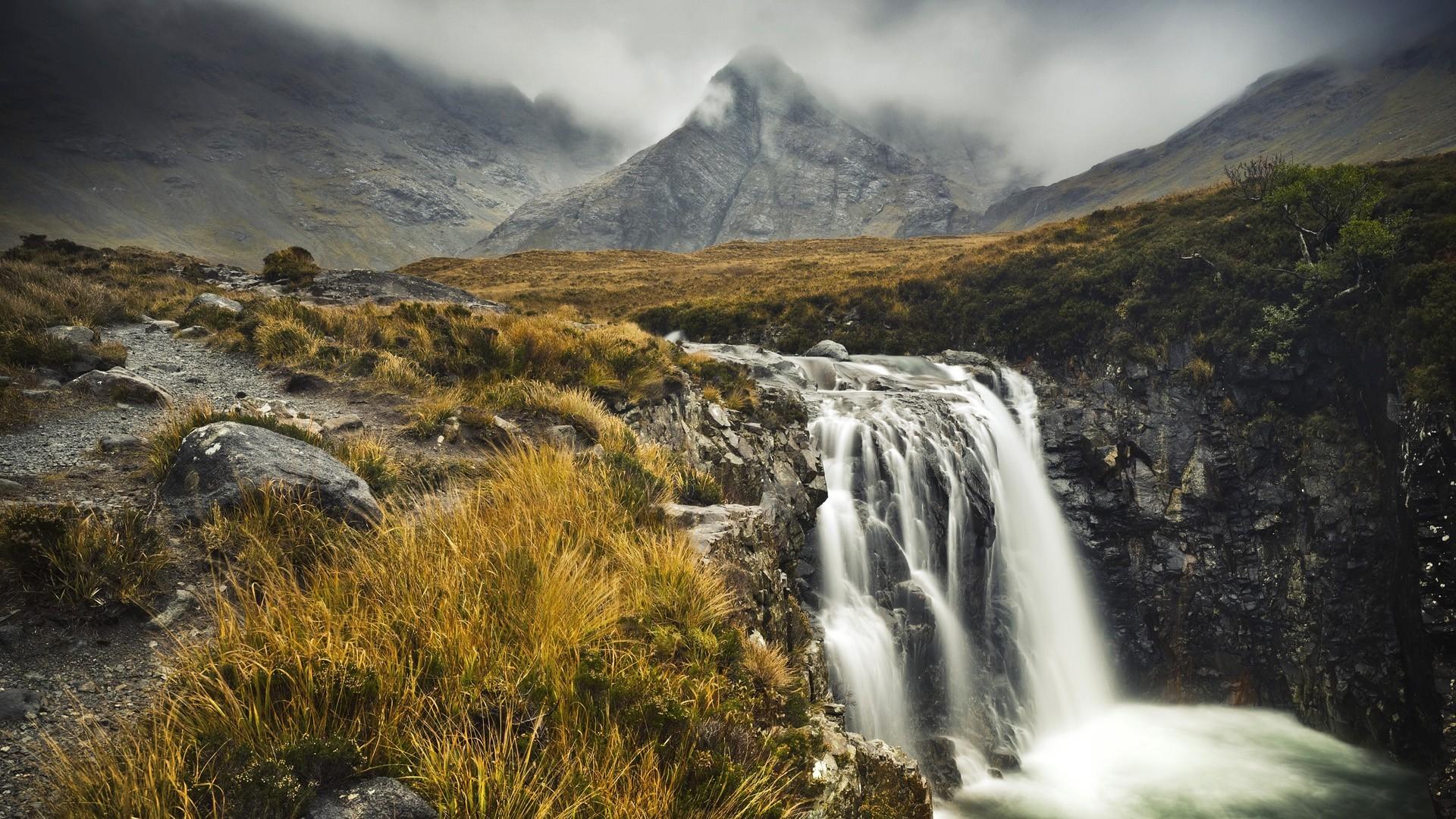 carta da parati dell'altopiano,cascata,paesaggio naturale,corpo d'acqua,natura,risorse idriche